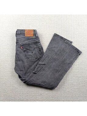 Levi's Premium Women's 501 Crop Jeans Size 26x26 Faded Gray Wash Denim Pants